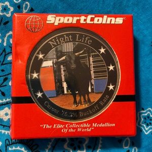 PBR-Pro Bull Riders~ “Night Life” Bulls Name Sport Coin Medallion ~2008